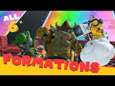 Mario Kart Tour || All 6 Racer Formations (Auto Mode)