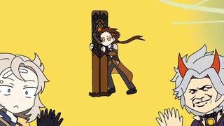 The wind is blowing hard, but may the wind god deceive you~