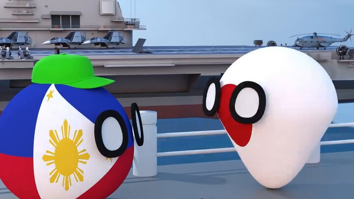 Apakah doknya bergerak sendiri? Ternyata itu kapal perang [Polandball]