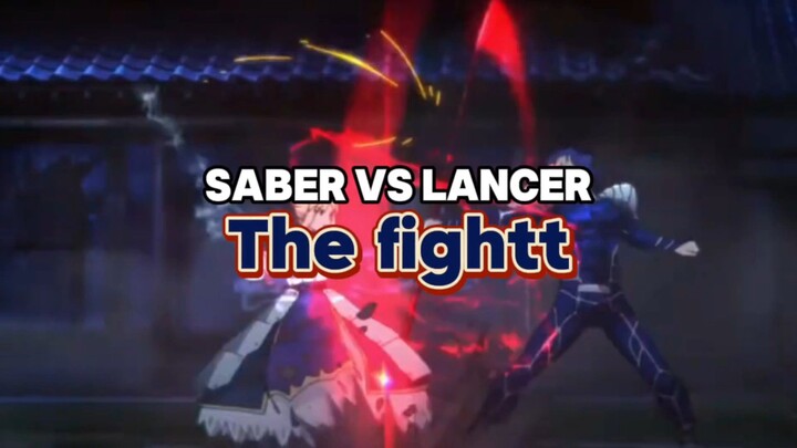 Pertarungan sengit SABER VS LANCER terpanass!!!