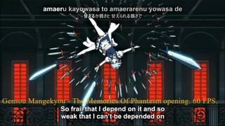 Gensou Mangekyou - The Memories Of Phantasm opening. 60 FPS.