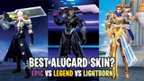 Alucard Child of the Fall vs Obsidian Blade vs Lightborn Striker | Skin Review Mobile Legends