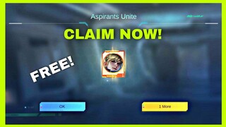 CLAIM FREE PASS! ASPIRANTS UNITE EVENT RECHARGE EVENT TASKS MOBILE LEGENDS BANG BANG