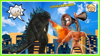 JADI GODZILLA PALING TERKUAT DARIPADA BANG CUPU JADI SIREN HEAD!! HAHAHA! ROBLOX MIKOCIL