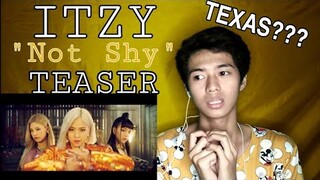 ITZY "NOT SHY" M/V TEASER [REACTION VIDEO] SPEAKING ENGLISH MUNA TAYO w/ ACCENT