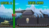 Xe Tăng Đại Chiến LV1 Xe Ukraina VS LV9999 Xe Tăng Nga Siêu Mạnh - Tank Battl - Top Game Android Ios