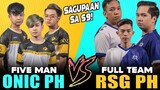 FIVA MAN ONIC PH vs. FULL TEAM RSG PH in RANK! | MPL Season 9 | Mobile Legends