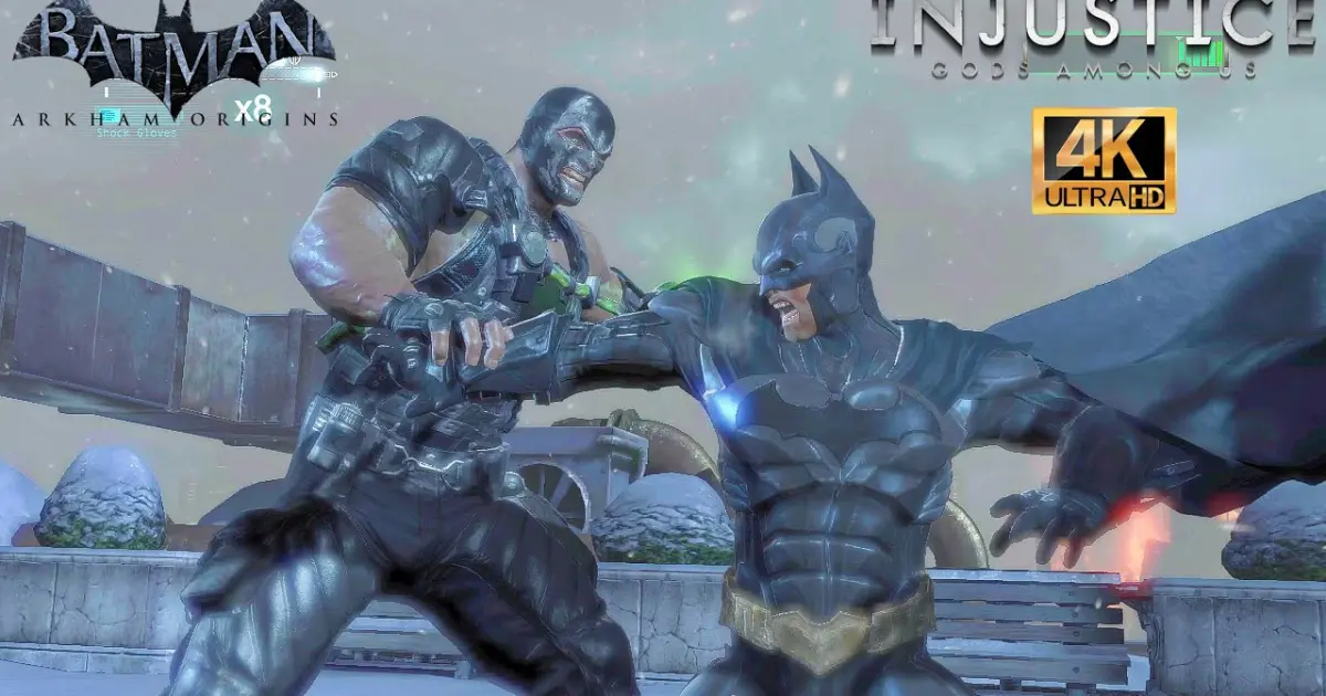 Batman vs Bane With Injustice Suit - Batman Arkham Origins (4K) - Bilibili