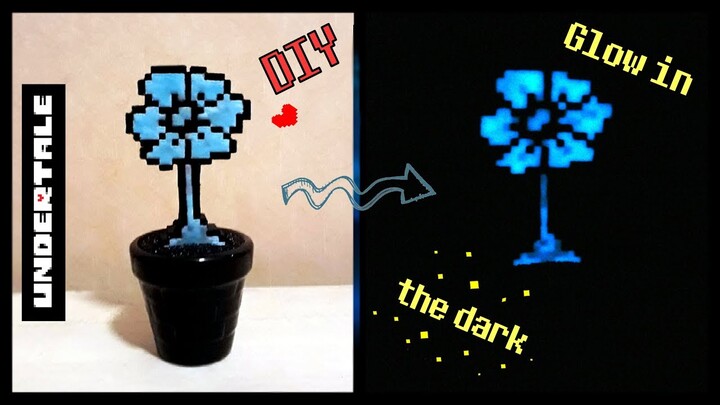 DIY glow in the dark Echo Flower from Undertale!