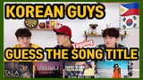 [Challenge] Korean Guys "Guess the Song Title" (Tagalog Songs) #22 (ENG SUB)