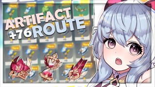 Daily Artifact Route No Resin Required! +76 IN 15 MINUTES! DRAGONSPINE INCLUDED! | Genshin Impact