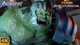 Hulk Fights Iron Man with Ragnarok Skin - Marvel's Avengers Game (4K 60FPS)