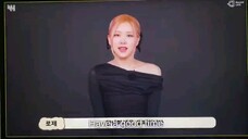 ROSÉ为金高银十周年粉丝见面会录制VCR