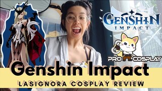 Genshin Impact: LaSignora Cosplay Review (& we try it on!)