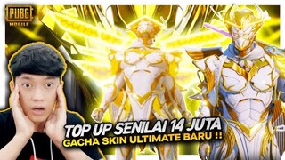 NEKAT TOP UP SENILAI RP 14.000.000 BUAT GACHA SKIN ULTIMATE BARU , KEREN BISA MENYALA - PUBG MOBILE