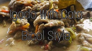 Pork Igado With Gata (Bicol Style)