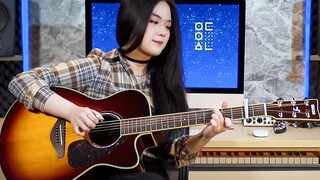 Nona dan adik memainkan single hit LOONA "Star", seindah lautan bintang [guitar fingerstyle]