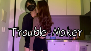 le｜Real couple dances to Trouble Maker choreography/The moment when your heart skips a beat/Must wat