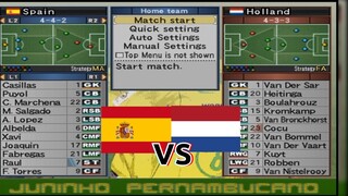 Winning Eleven 10 PS2 Konami Cup - Spanyol vs Belanda || PES 6 Gameplay - Nostalgia PS2