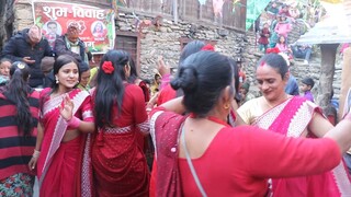 Girls Dancing in Panchebaja | Panchebaja in Marriage | Nepalese Wedding |