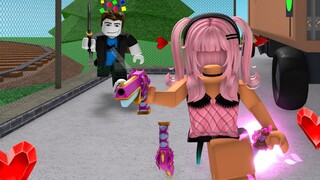 VALENTINE MONTAGE With NEW WEAPONS in Roblox Murder Mystery 2..