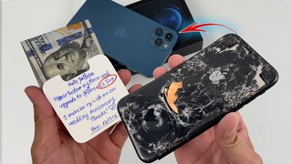 How to turn iPhone XR Cracked into DIY iPhone 12 Pro, Destroyed Phone Restoration