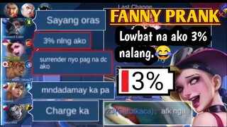 LOWBAT NA CP KO PRANK LT 😂  |  FANNY PRANK | MLBB