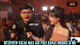 😁INTERVIEW KOCAK MAS ADE GROGI PAKE BAHASA INGGRIS DI M6 | RRQ VS TEAM VAMOS