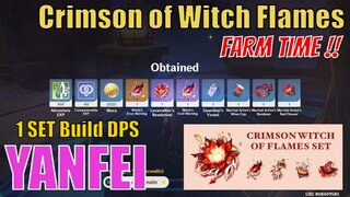 Yanfei Build - Crimson Witch of Flames SET Genshin Impact