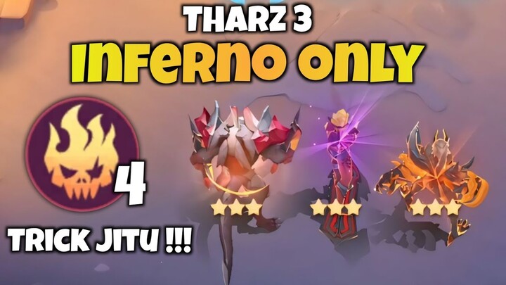 Tharz 3 Gini Caranya Jadiin Inferno Only ‼️Punya Badan Punya Damage | Combo Mager Magic Chess