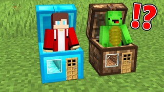 What Secret House inside Chest Better in Minecraft Mikey and JJ challenge (Maizen Mizen Mazien)