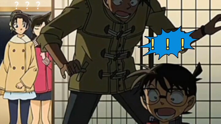 Heiji: "I'm a better detective than you." Conan: "You'll pay for what you did sooner or later←_←"