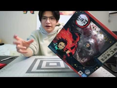 unbox mô hình tanjiro được bạn tặng sinh nhật ( kimettsu no Yaiba ))