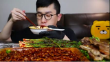 mukbang Mì tương đen và Thịt cừu nướng #asmr #mukbang