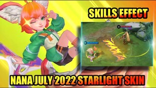 July 2022 Starlight Skin Nana Skills Effect & Entrance Animation | MLBB