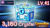 CookieRun OvenBreak เปิดหีบเพชรประกายแสง มูลค่า 3,180 Crystal  ตอน LV.41 ได้อะไรบ้าง? #6