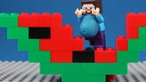 [Fanart][Lego][Minecraft] Steve had too much watermelon