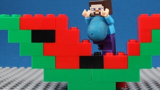[Hoạt hình] Lego minecraft - Steve ăn dưa hấu