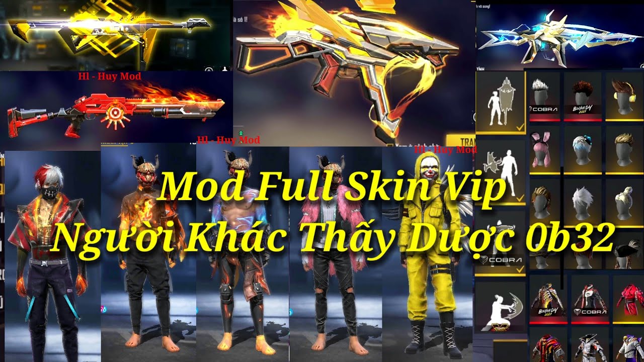 Hướng Dẫn Mod Full Skin Ff Th Và Ff Max Ob32 Người Khác Thấy Được Đầy Đủ  Hiệu Ứng | Hl - Huy Mod - Bilibili