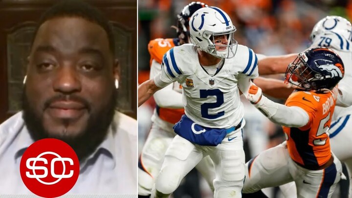 ESPN SC | Damien Woody reacts to Colts def. Broncos 12-9 in OT; Nyheim Hines concussion updates
