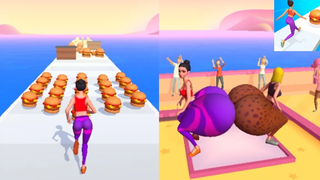 Twerk Race 3D (ตัวอย่างเกมเพลย์ระดับ 1-5 เกมบนมือถือ) Android iOS