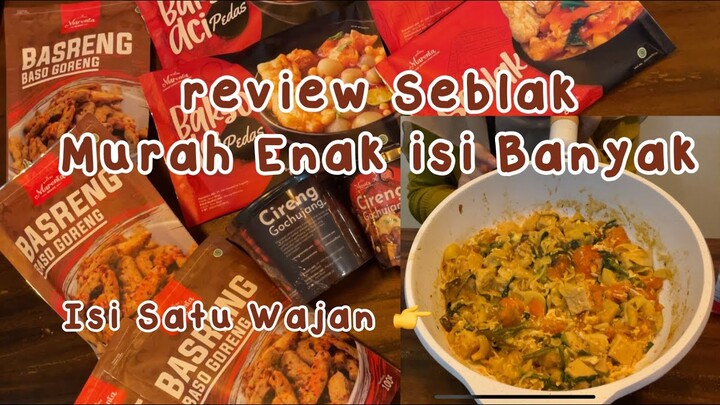 Shopee Haul Review Seblak Instan Rekomendasi Seblak Pedas  ||Shopee Haul Seblak Instan Pedas Marenta