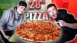 28" Bacon Pizza Challenge! (GONE WRONG)