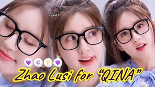 [CF] Zhao Lusi for “QINA” glasses