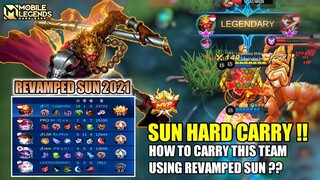 Sun Revamp 2021 , Sun Revamp Hard Carry Gameplay - Mobile Legends Bang Bang