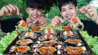 ปูไข่ดอง ไข่เยิ้มๆแน่นๆ สุดมันสุดฟินกินกับข้าวเหนียว แซ่บสุดๆ.