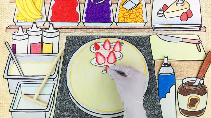 [Fanart] Stop-motion animation - Making crepes of multiple flavors