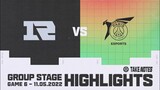 Highlights RNG vs PSG [Vòng Bảng - Ngày 2] [MSI 2022][11.05.2022]