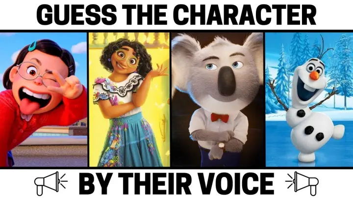 Guess The Character By Their Voice Quiz | Turning Red, Encanto, Sing 2, Frozen and more!