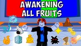 Awakening ALL BloxFruits in a LVL 700 ACCOUNT in Blox Fruits | Roblox